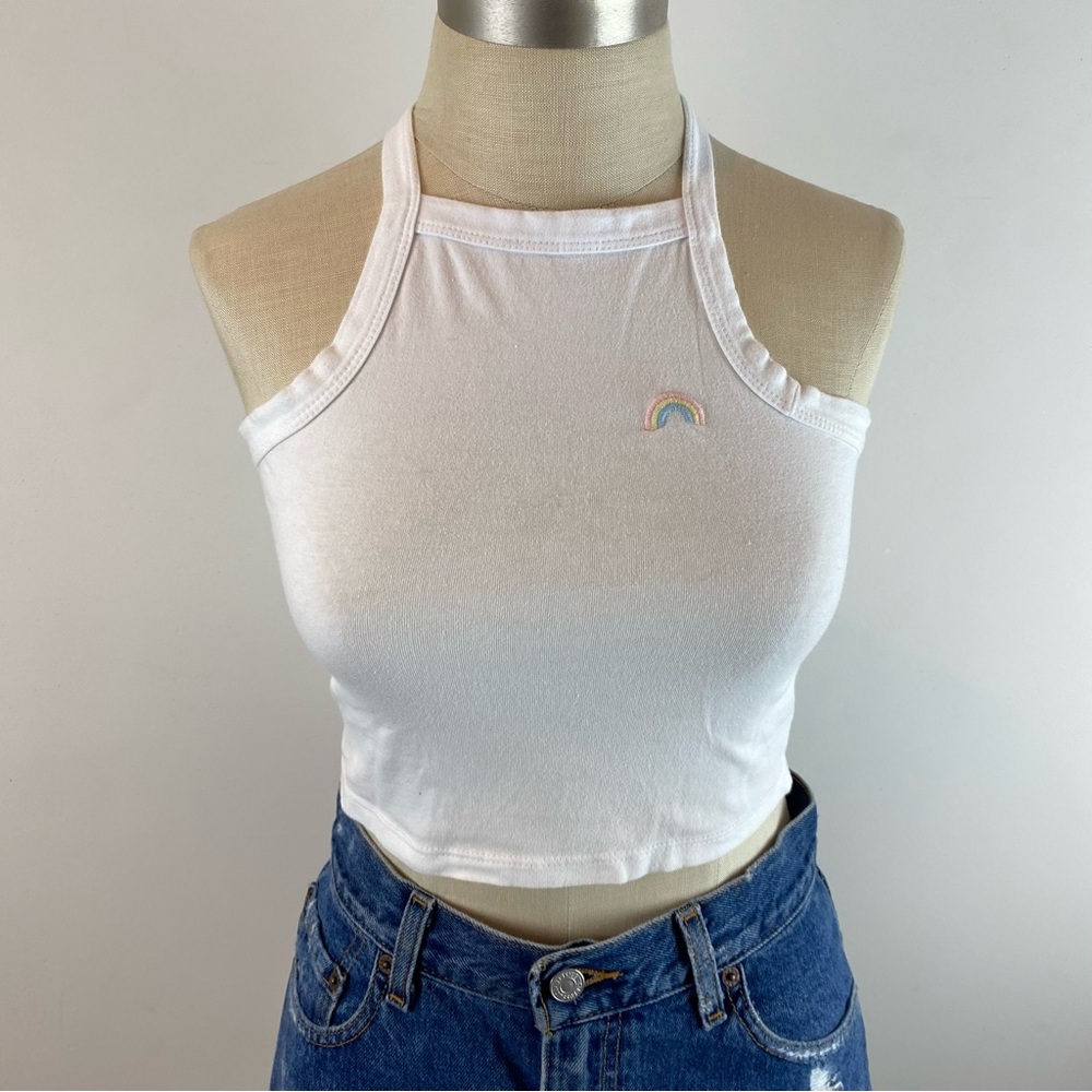 🌈 PacSun Rainbow Logo Crop Top 🌈
